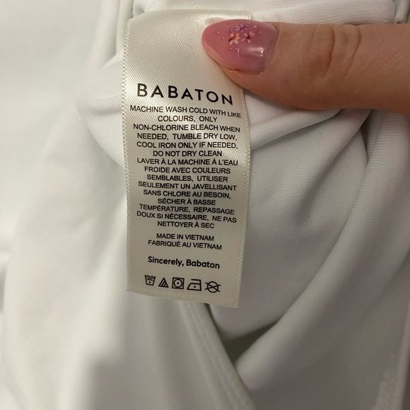 Babaton Contour Muscle Bodysuit White Size M - Picture 6 of 8